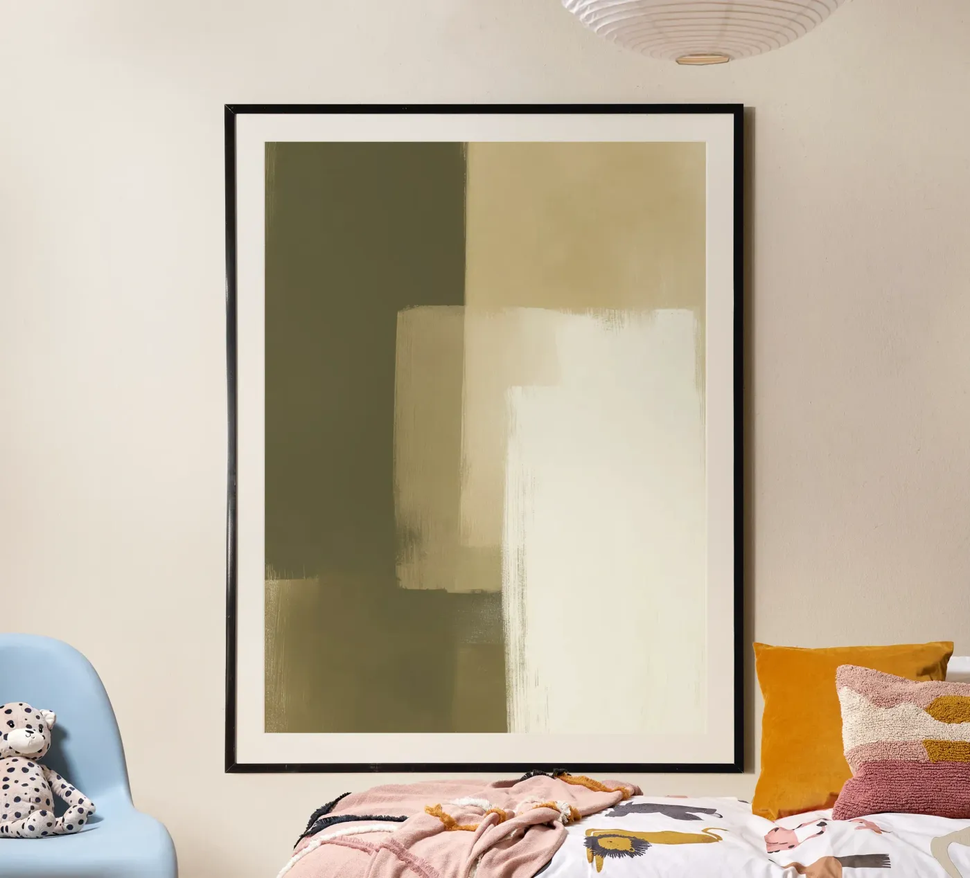 Olive Fields No. 3 poster by Geometrica