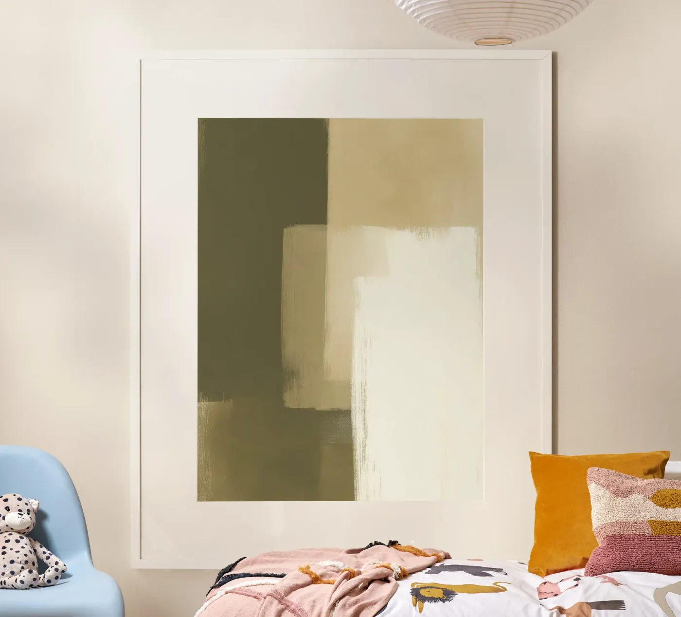 Olive Fields No. 3 poster by Geometrica