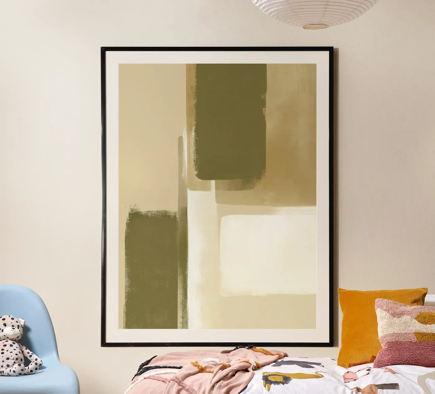 Olive Fields No. 4 poster by Geometrica