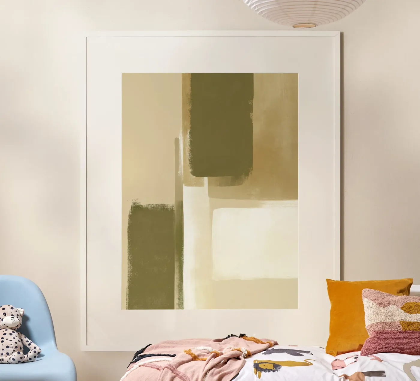 Olive Fields No. 4 poster by Geometrica