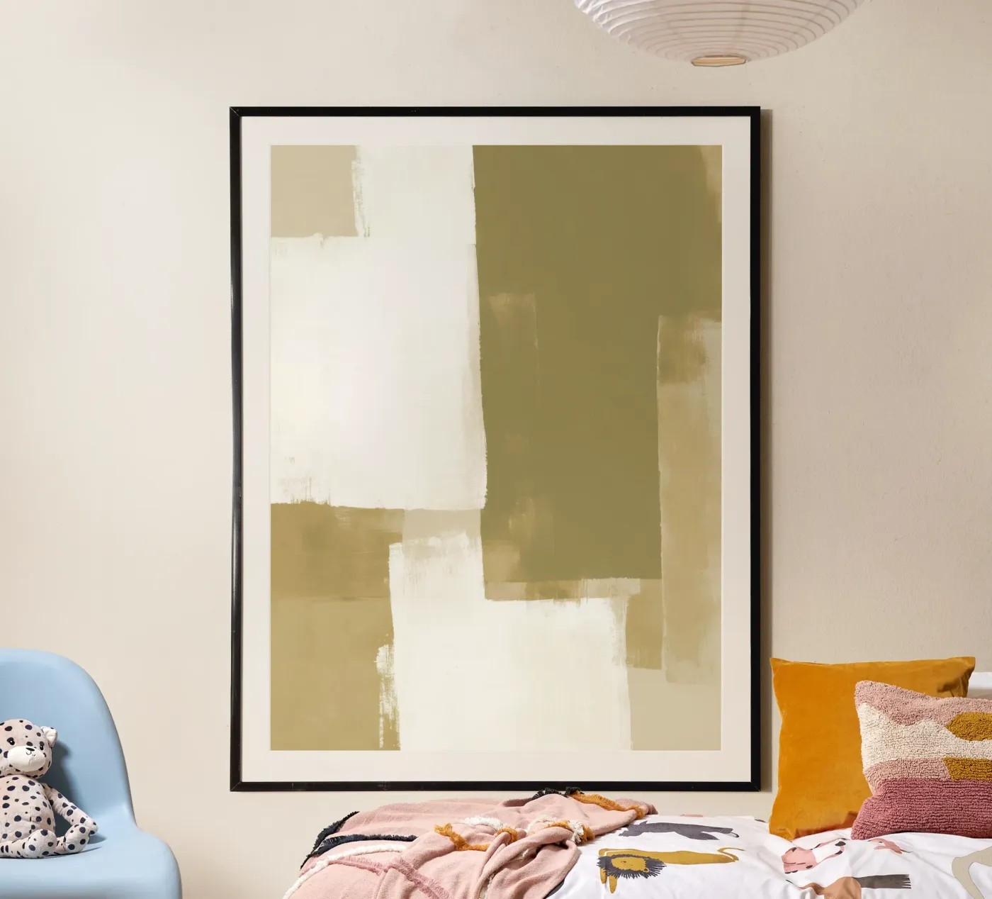 Olive Fields No. 5 poster by Geometrica