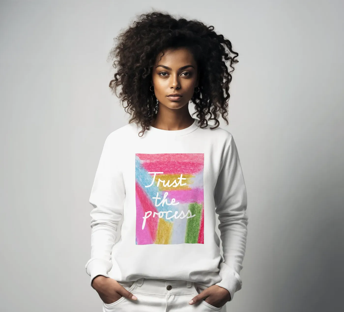 Trust the process sweatshirt by Iris Knabenschuh Design