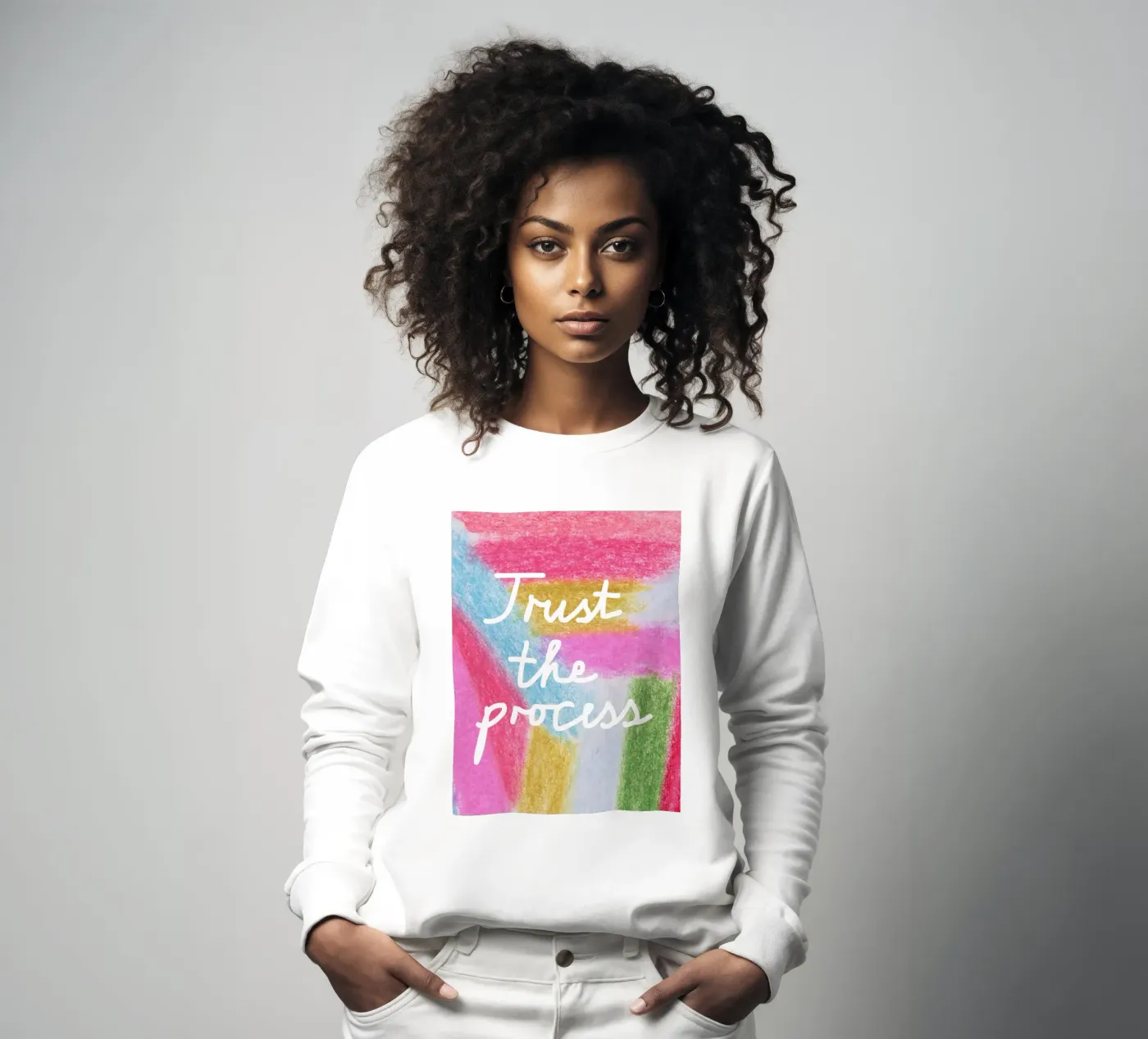 Trust the process sweatshirt by Iris Knabenschuh Design