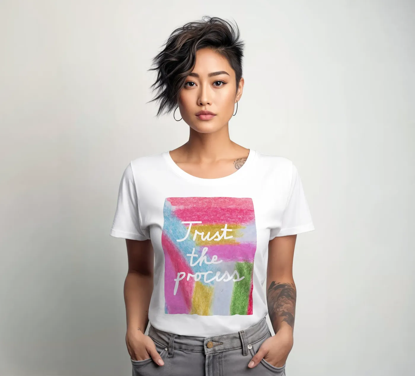 Trust the process t-shirt da donna da Iris Knabenschuh Design