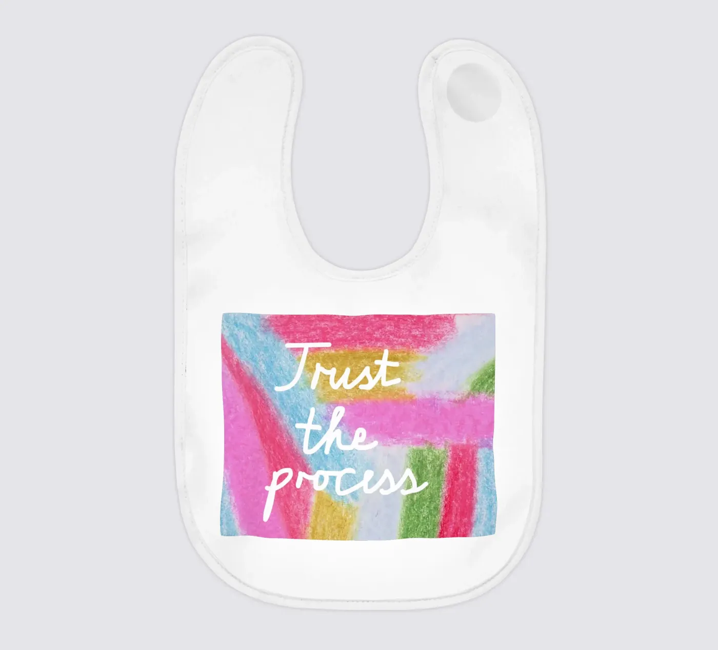 Trust the process baby bib by Iris Knabenschuh Design
