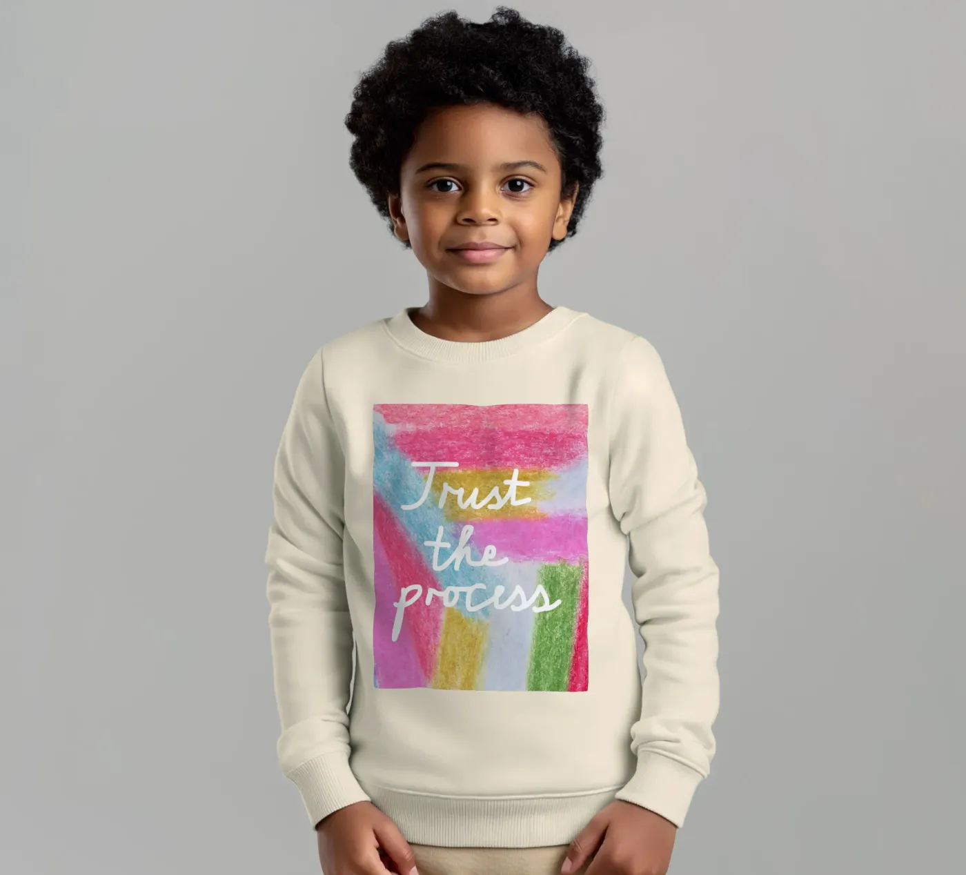 Trust the process kinder sweatshirt van Iris Knabenschuh Design