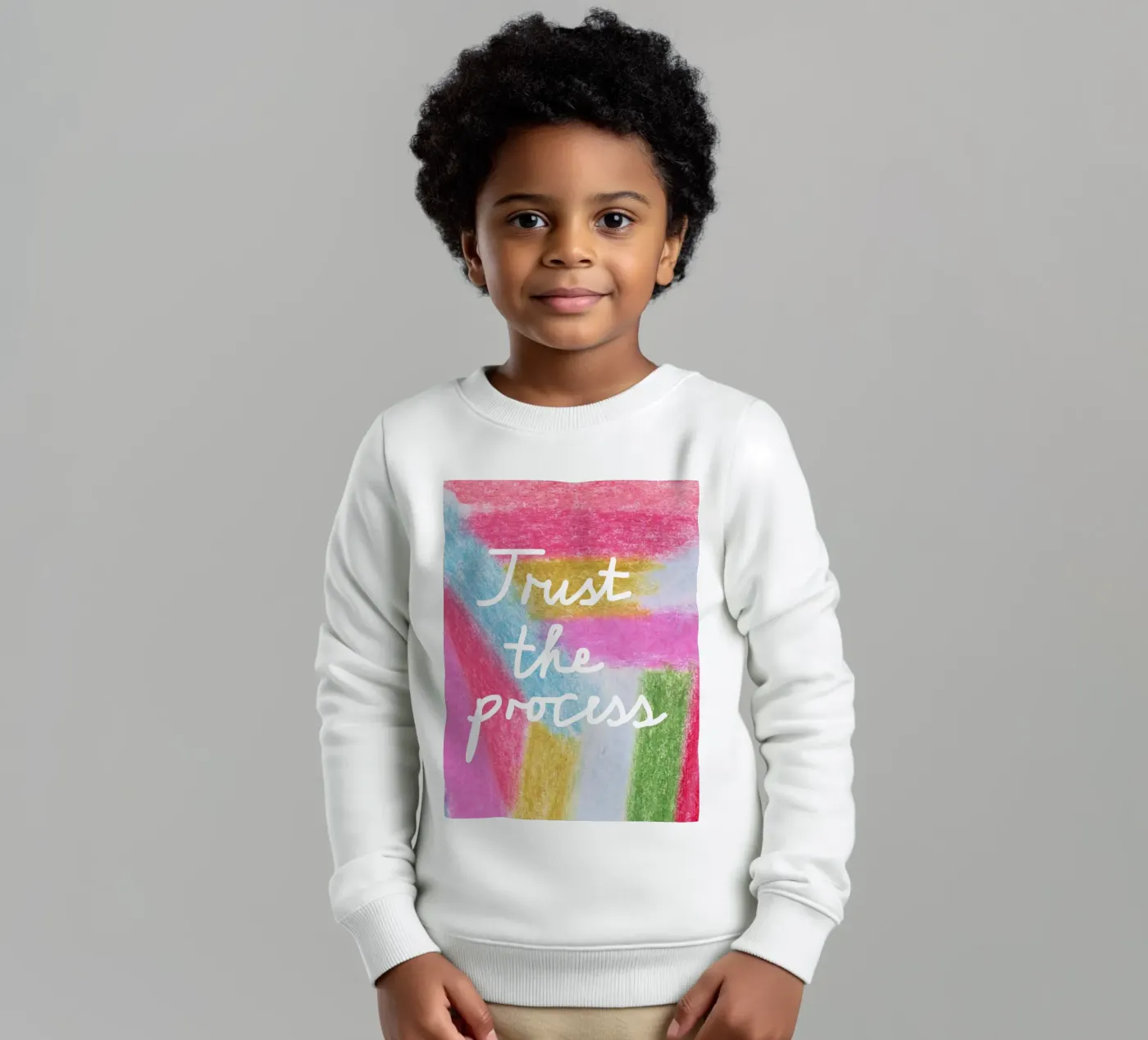 Trust the process kinder sweatshirt van Iris Knabenschuh Design