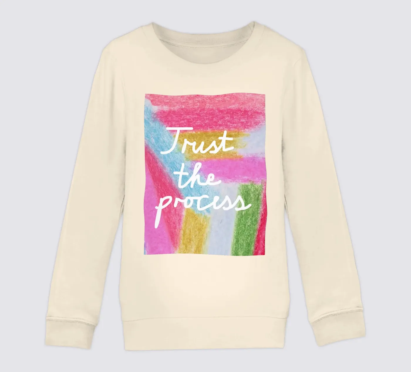 Trust the process kinder sweatshirt van Iris Knabenschuh Design