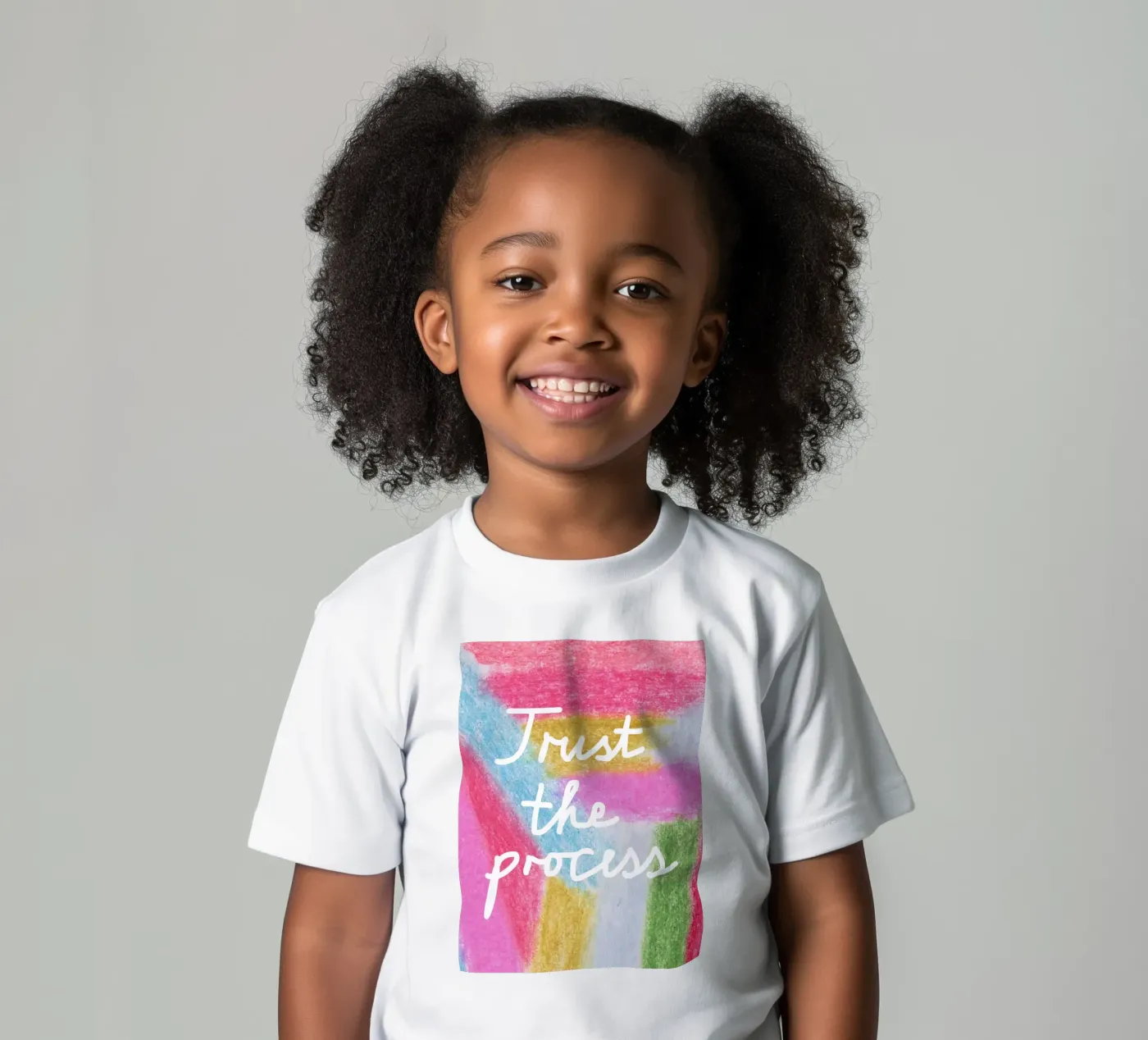 Trust the process kids t-shirt by Iris Knabenschuh Design