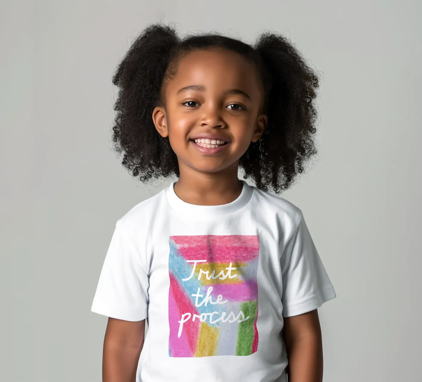 Trust the process kids t-shirt by Iris Knabenschuh Design