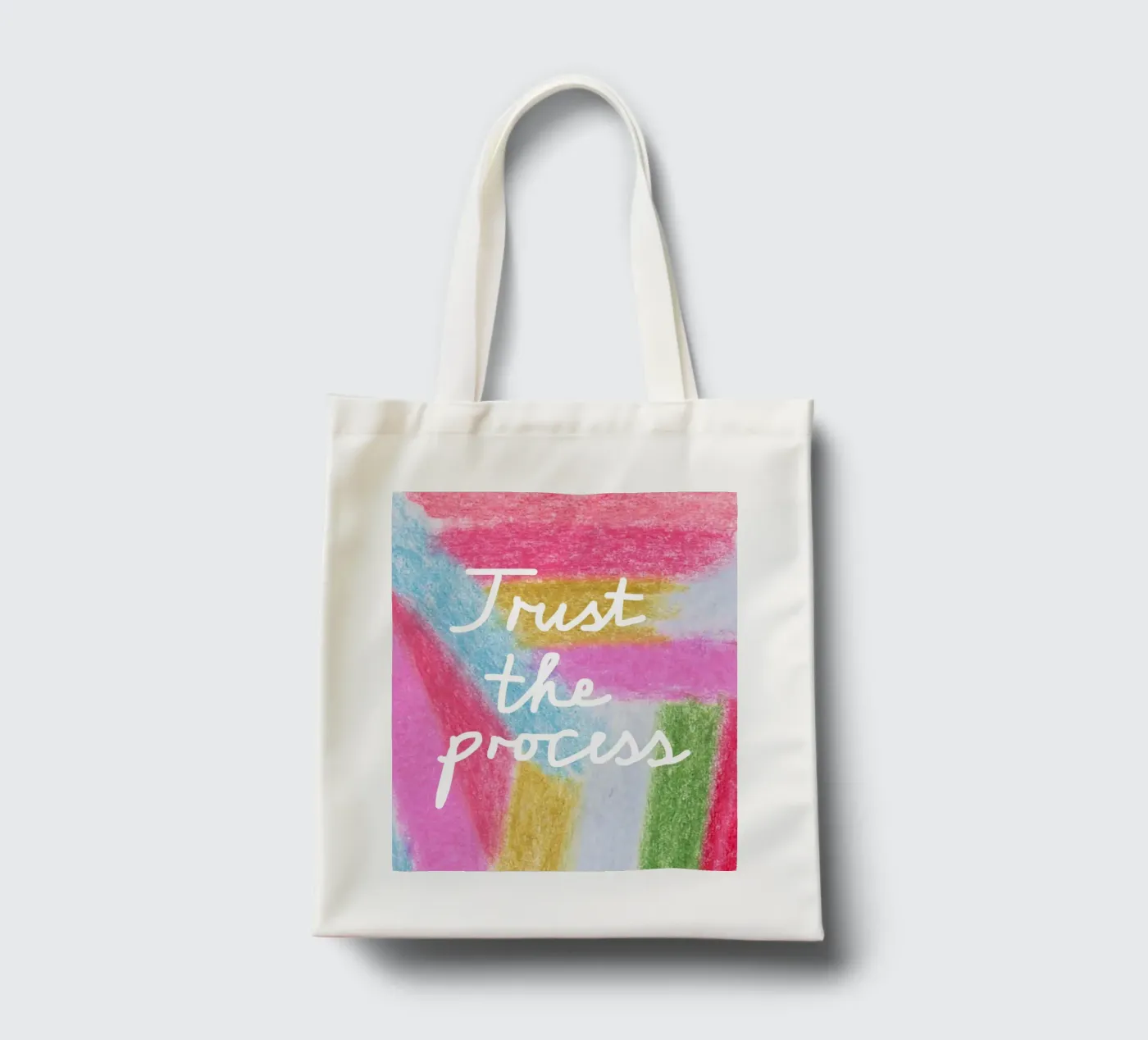 Trust the process tote bag by Iris Knabenschuh Design