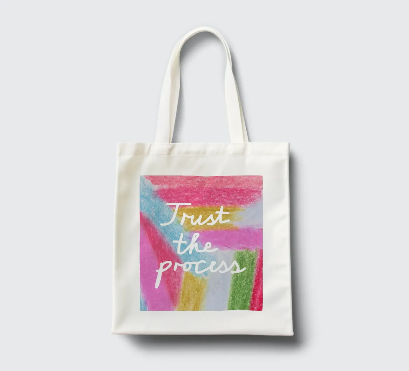 Trust the process tote bag by Iris Knabenschuh Design