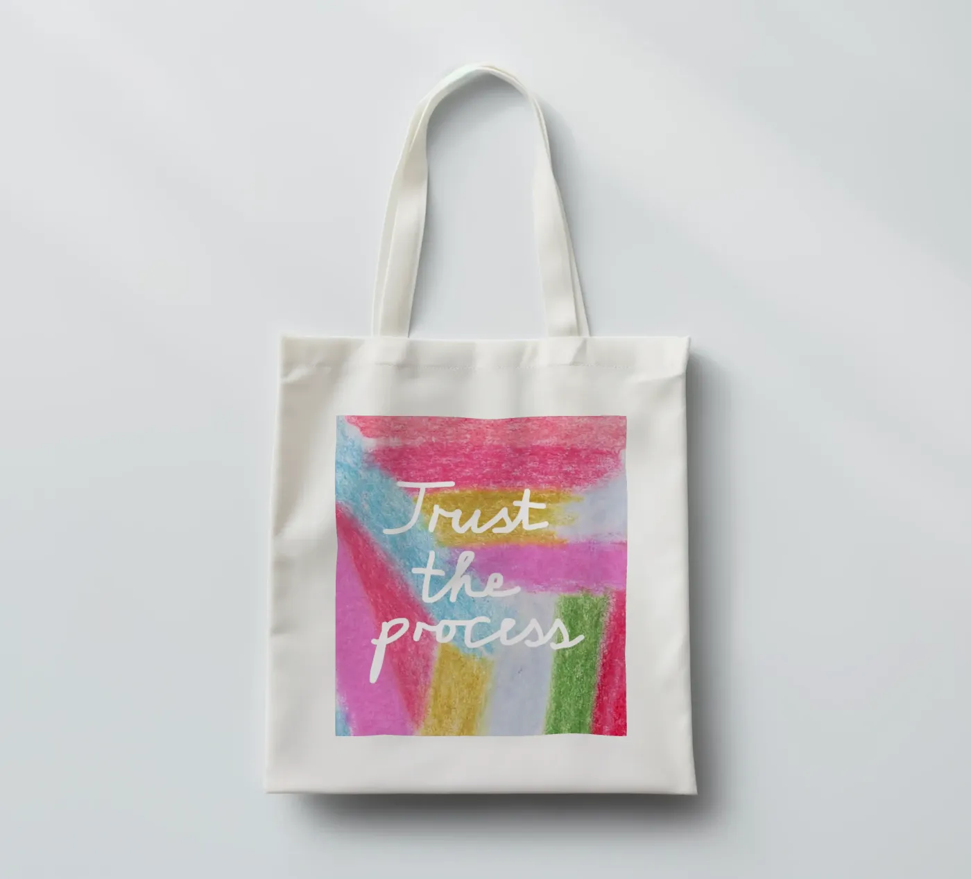 Trust the process tote bag by Iris Knabenschuh Design