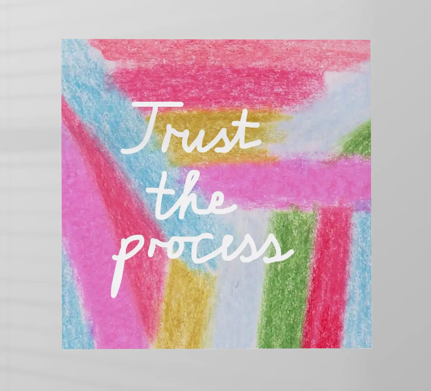 Trust the process Backlit Folie von Iris Knabenschuh Design