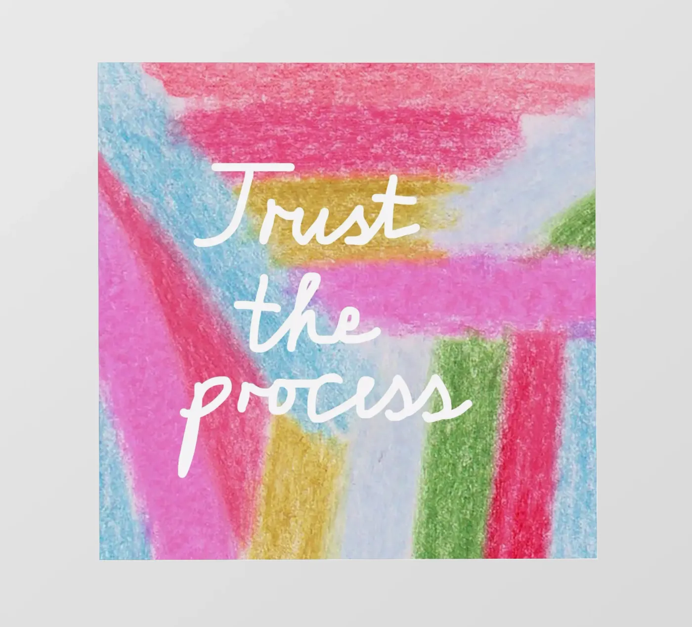 Trust the process PVC Plane von Iris Knabenschuh Design