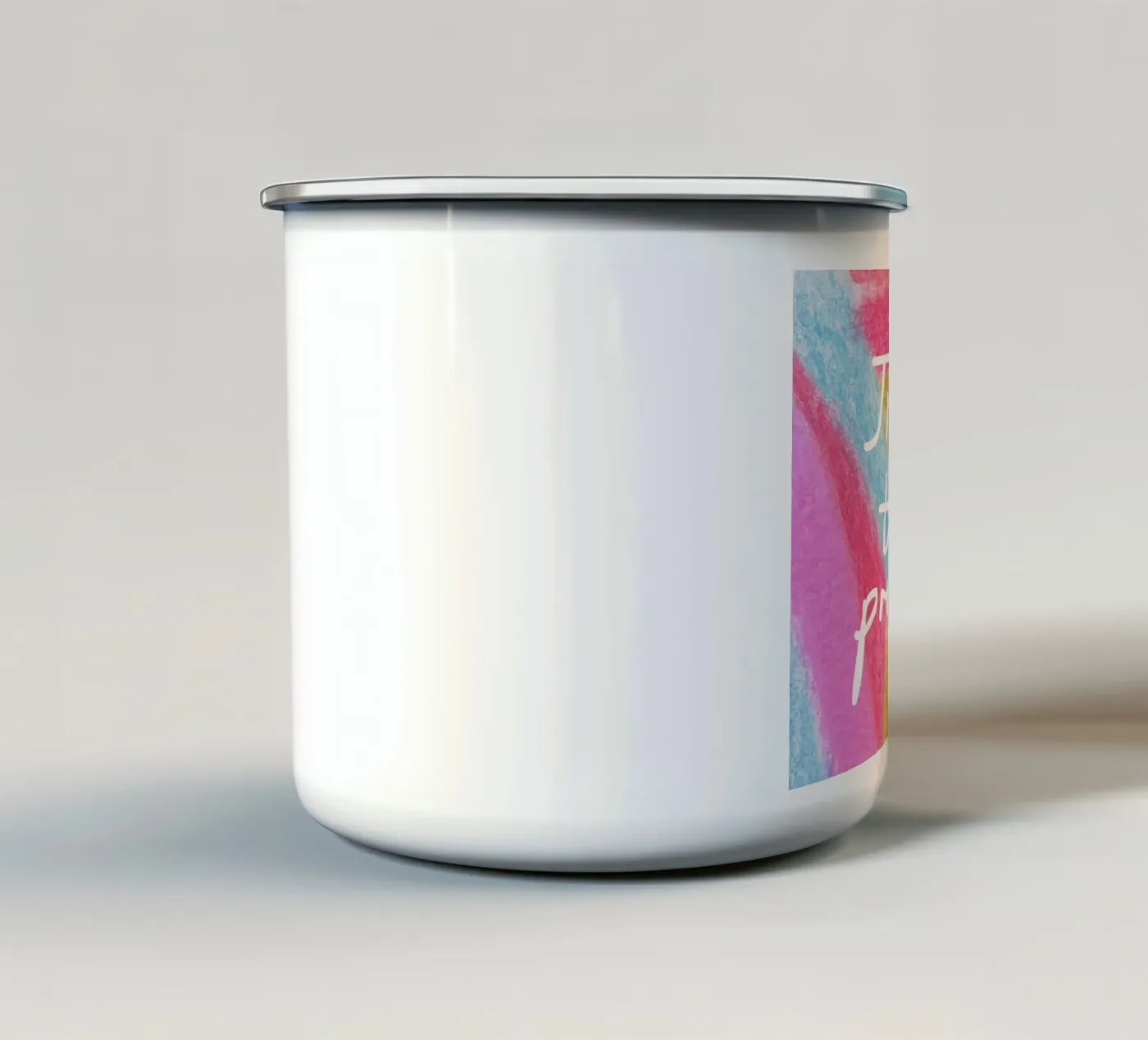 Trust the process emaille mok van Iris Knabenschuh Design
