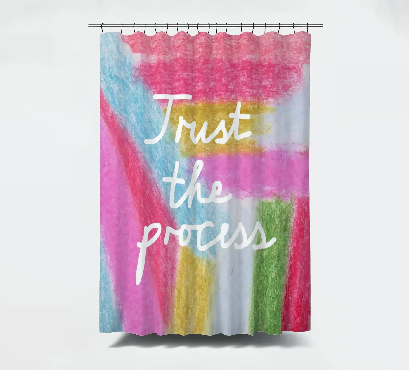 Trust the process rideau de douche de Iris Knabenschuh Design