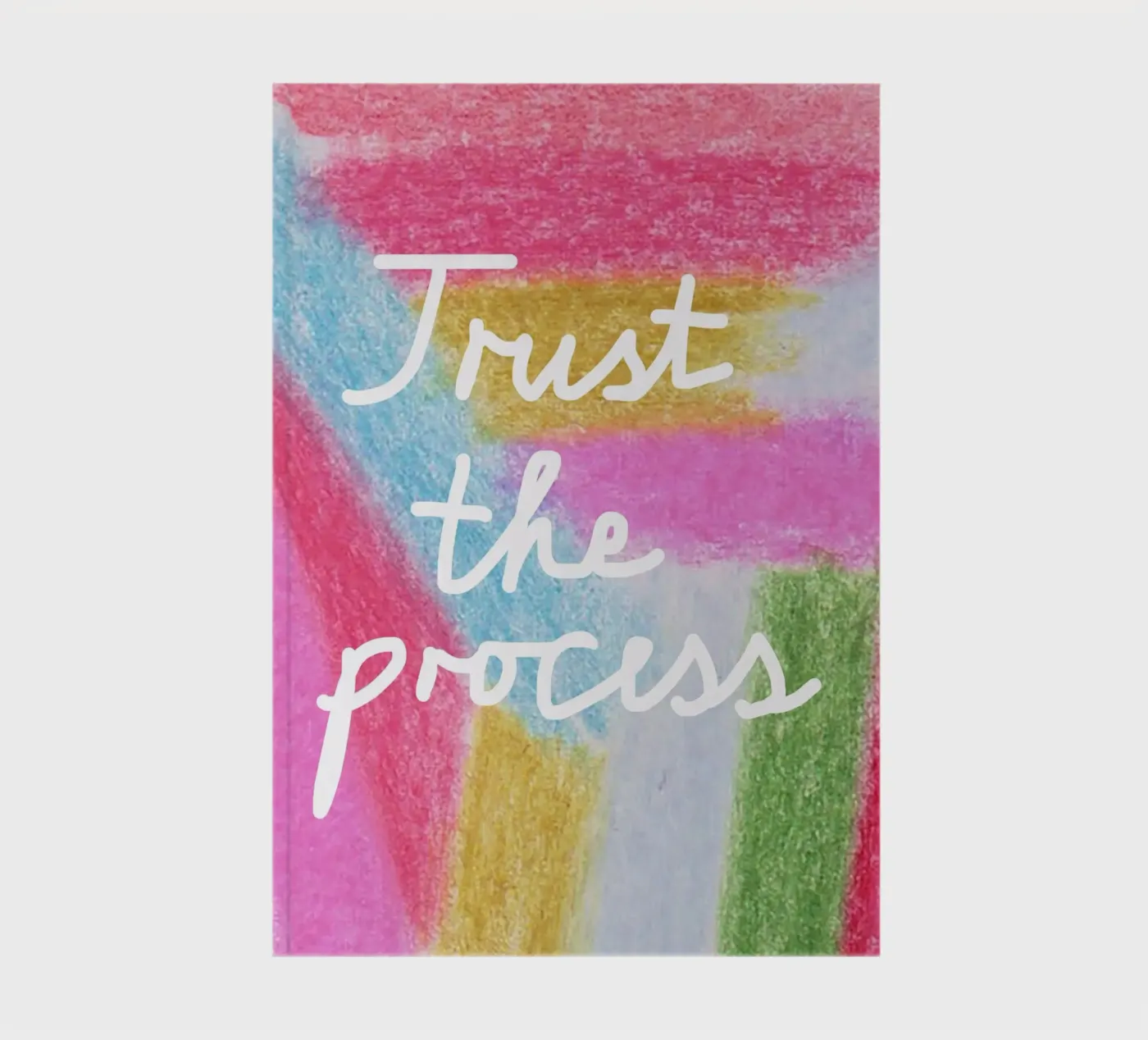 Trust the process notebook by Iris Knabenschuh Design