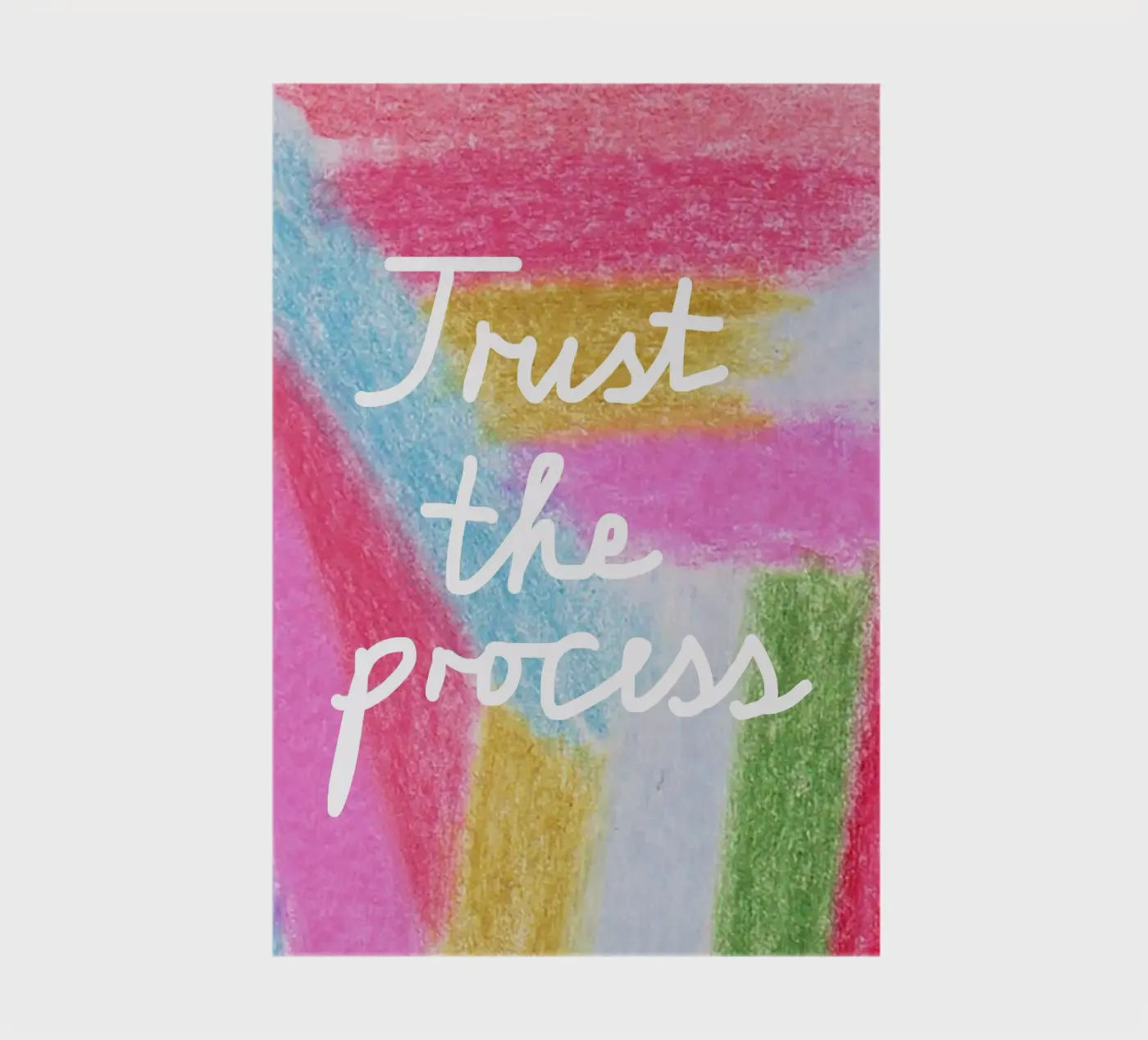 Trust the process notebook by Iris Knabenschuh Design