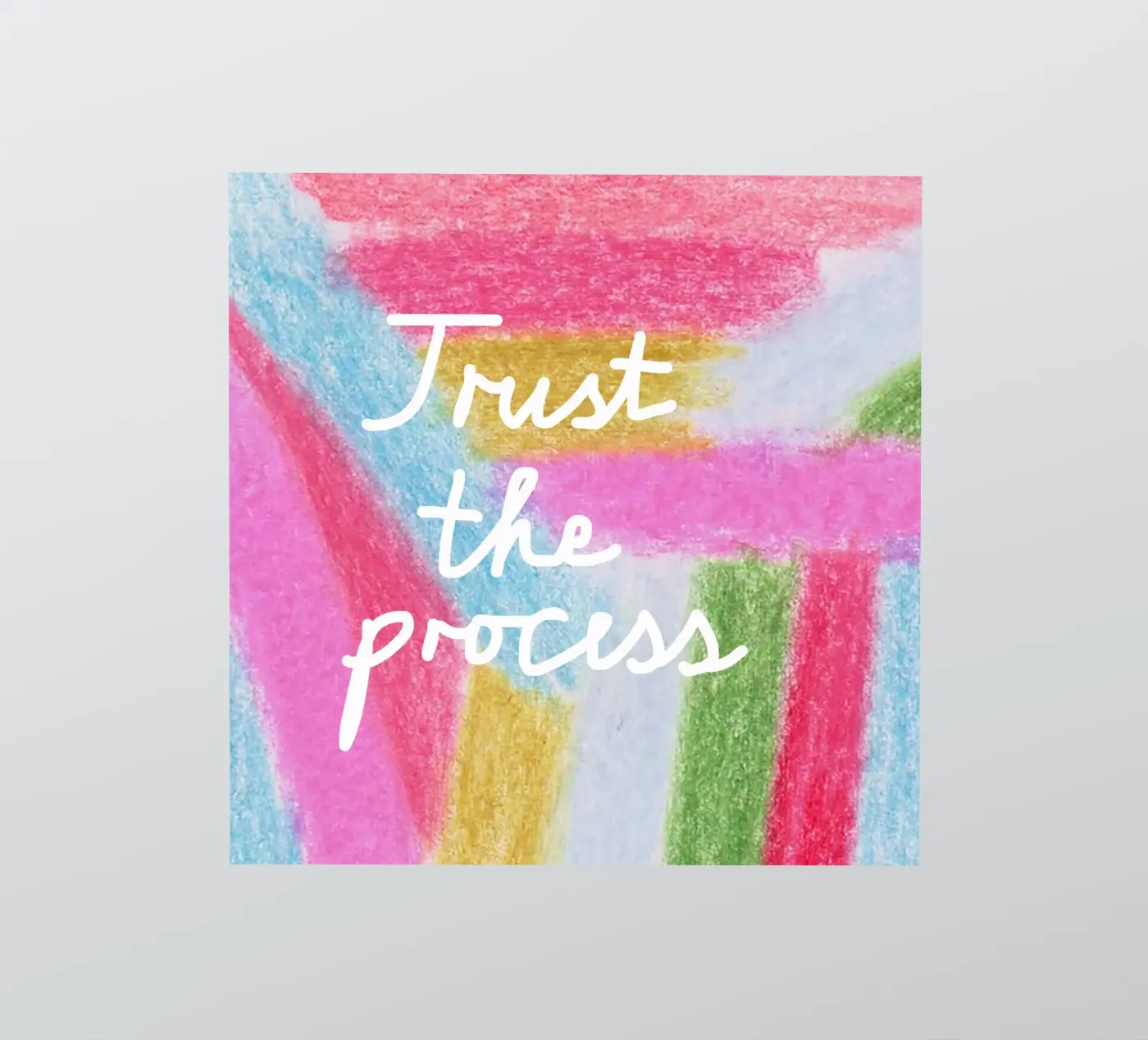 Trust the process Sticker von Iris Knabenschuh Design