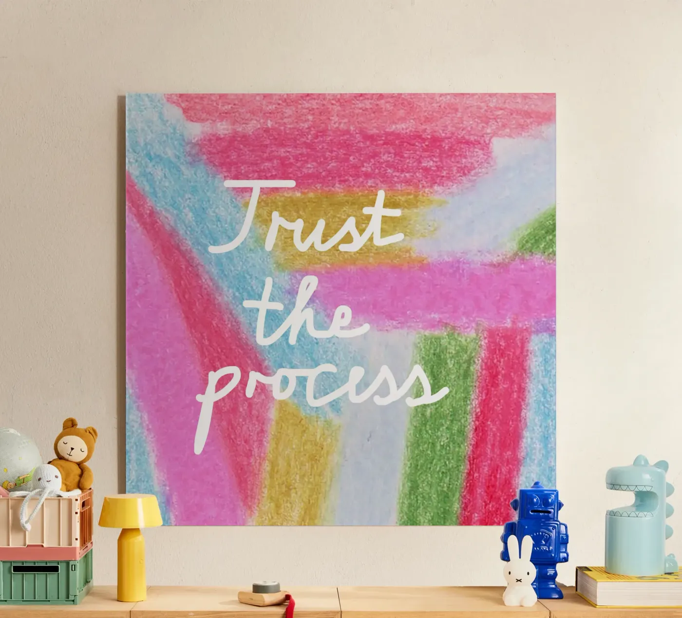 Trust the process Acryl-Glas von Iris Knabenschuh Design