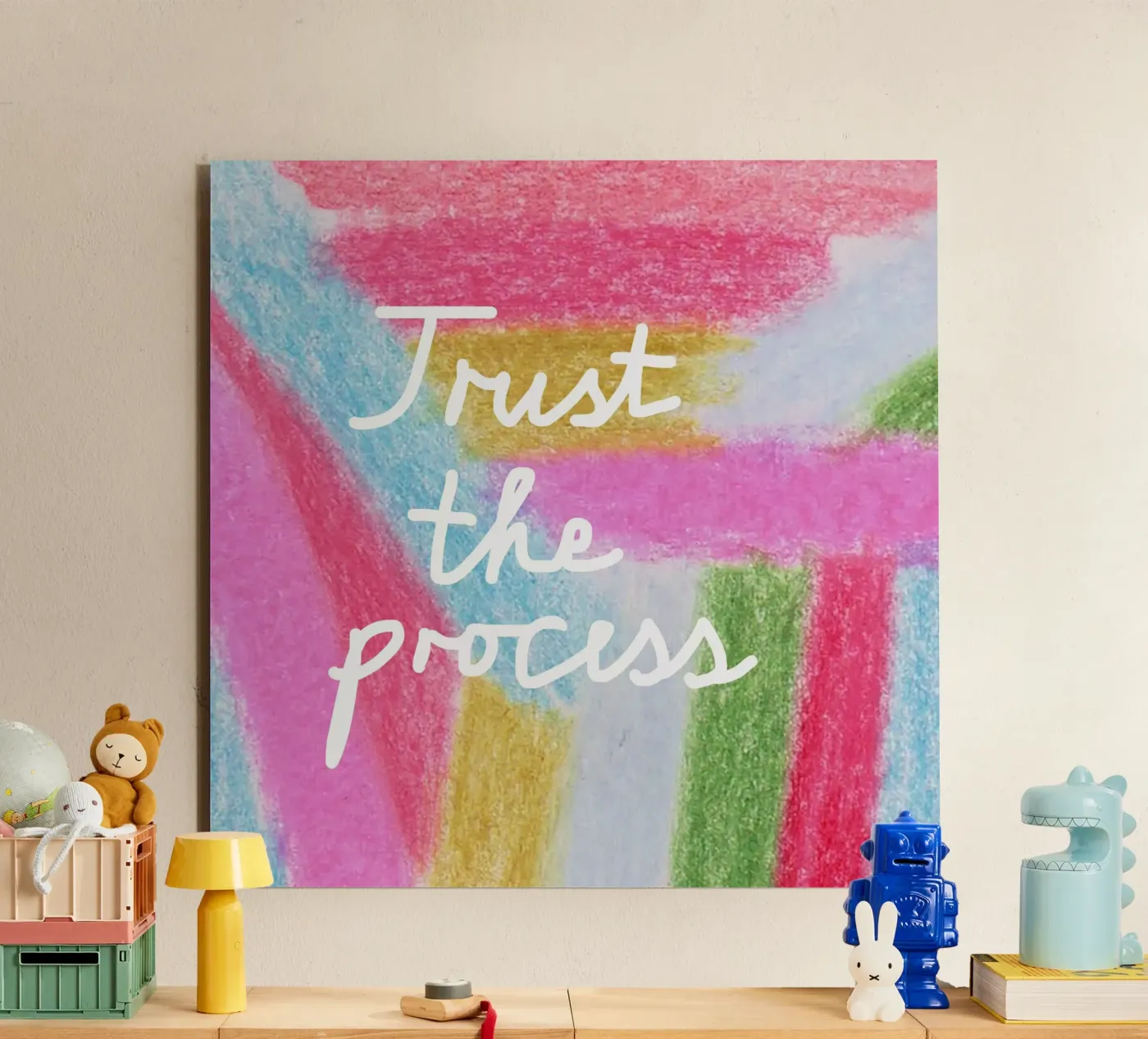 Trust the process Forex-Platte von Iris Knabenschuh Design