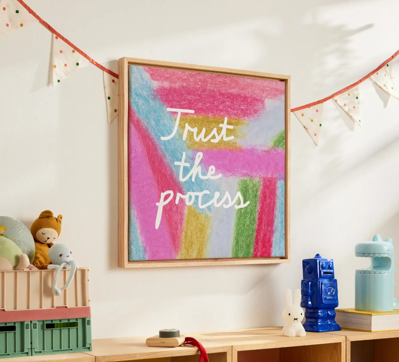 Trust the process canvas van Iris Knabenschuh Design