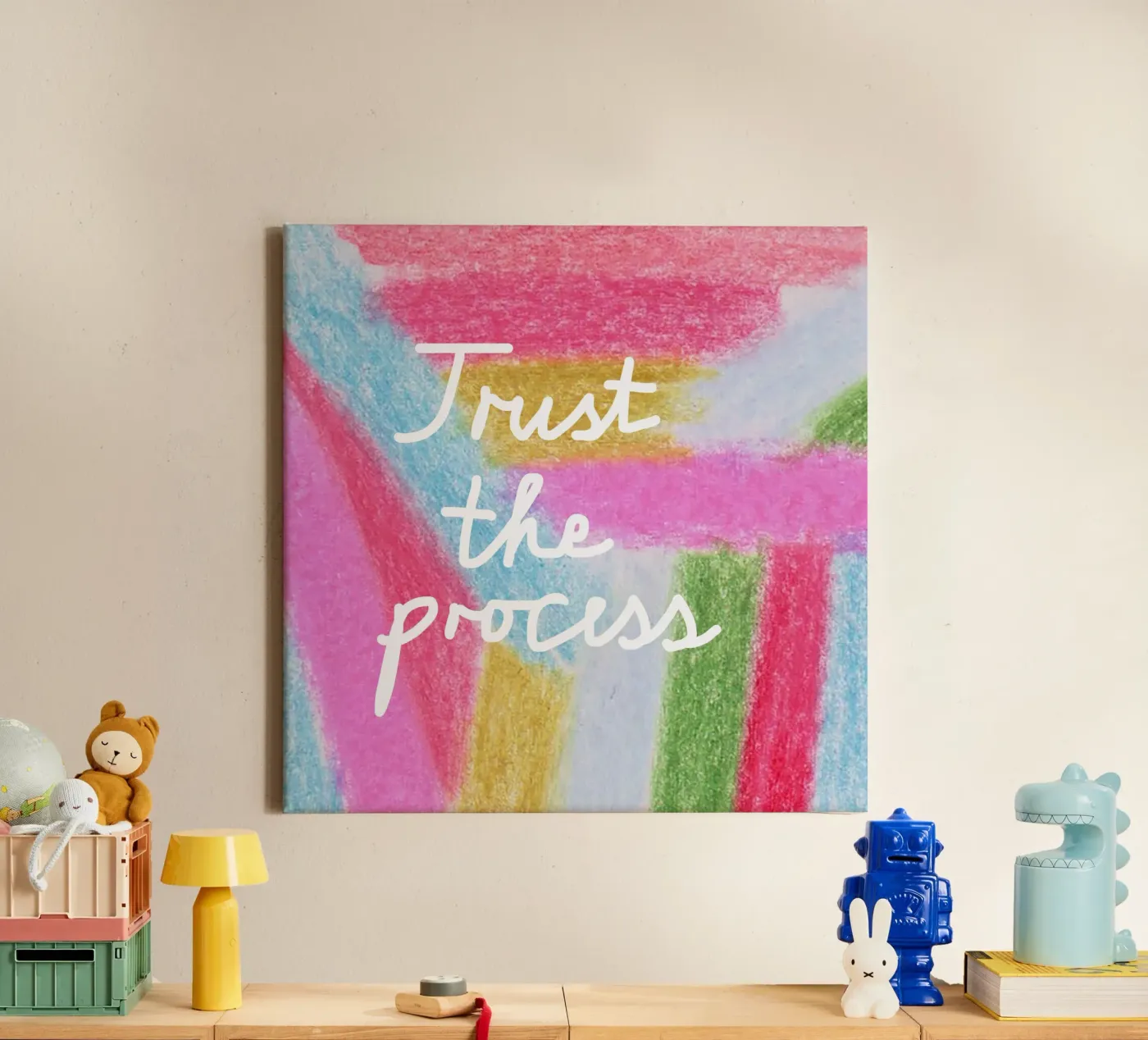Trust the process canvas van Iris Knabenschuh Design