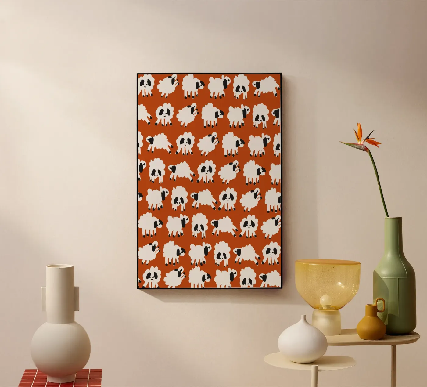 Little Cheep Pattern (Brown) plexiglass da treechild