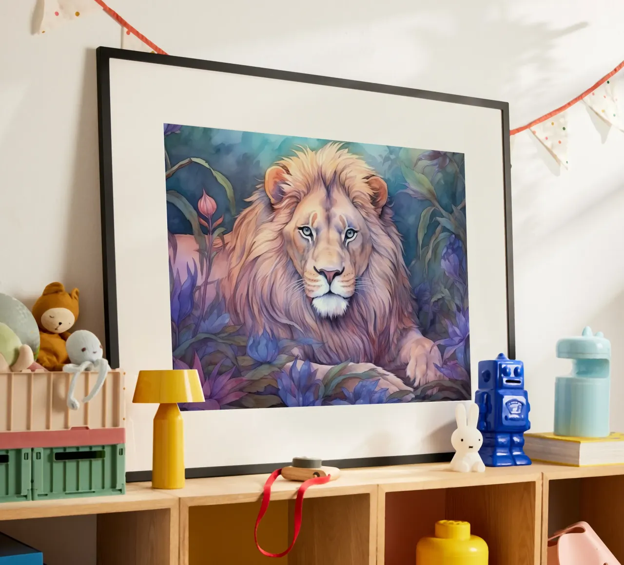 Animale Totem Leone poster da Théïa's Fantasia World