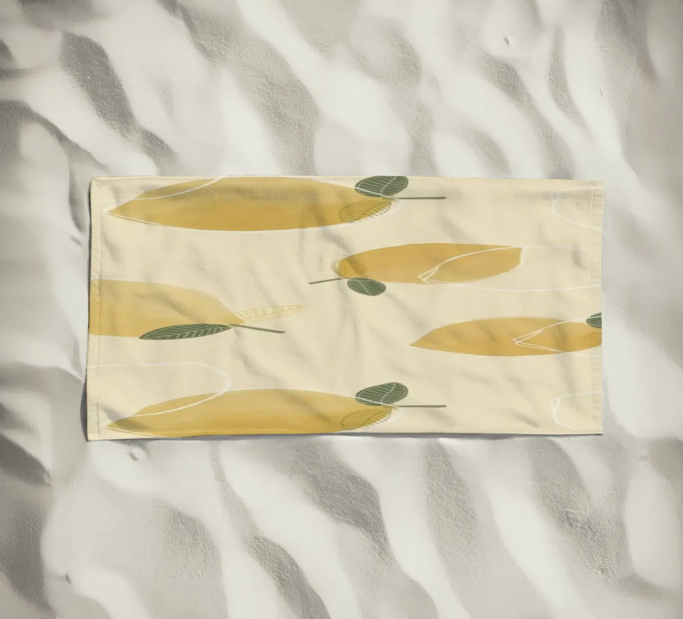 Three Spring Lemons strandhanddoek van Menina Lisboa