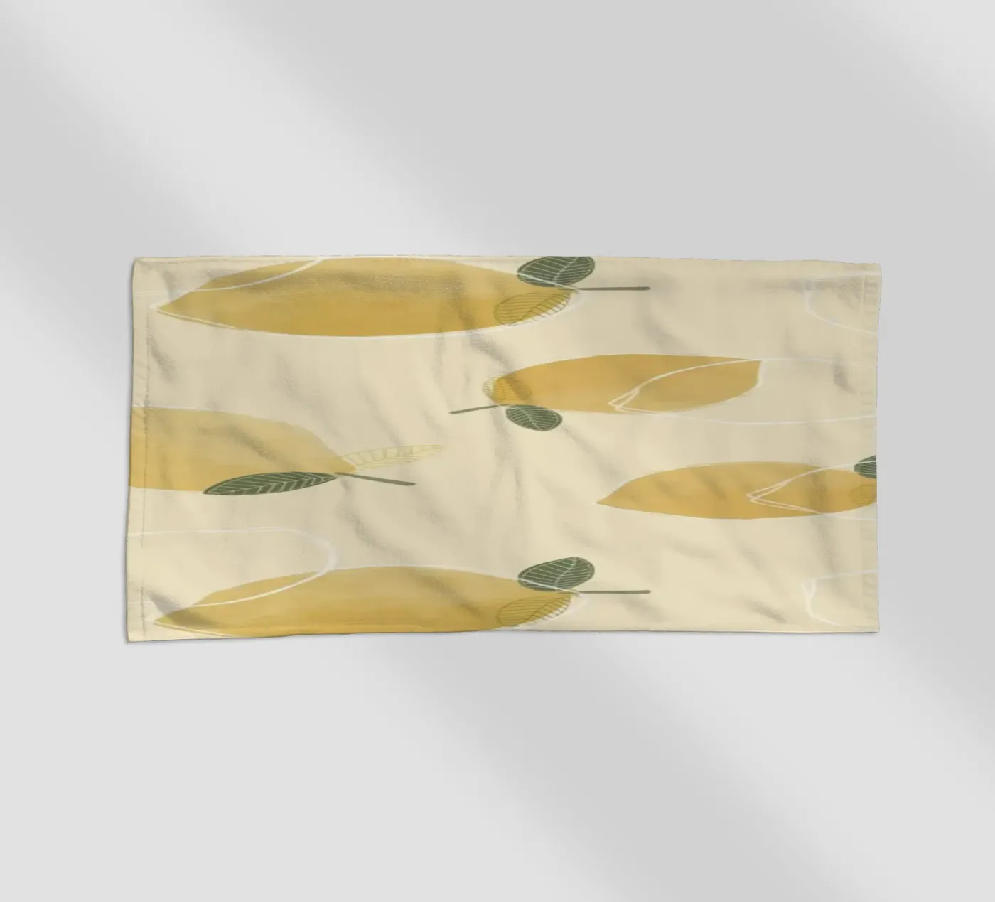 Three Spring Lemons strandhanddoek van Menina Lisboa