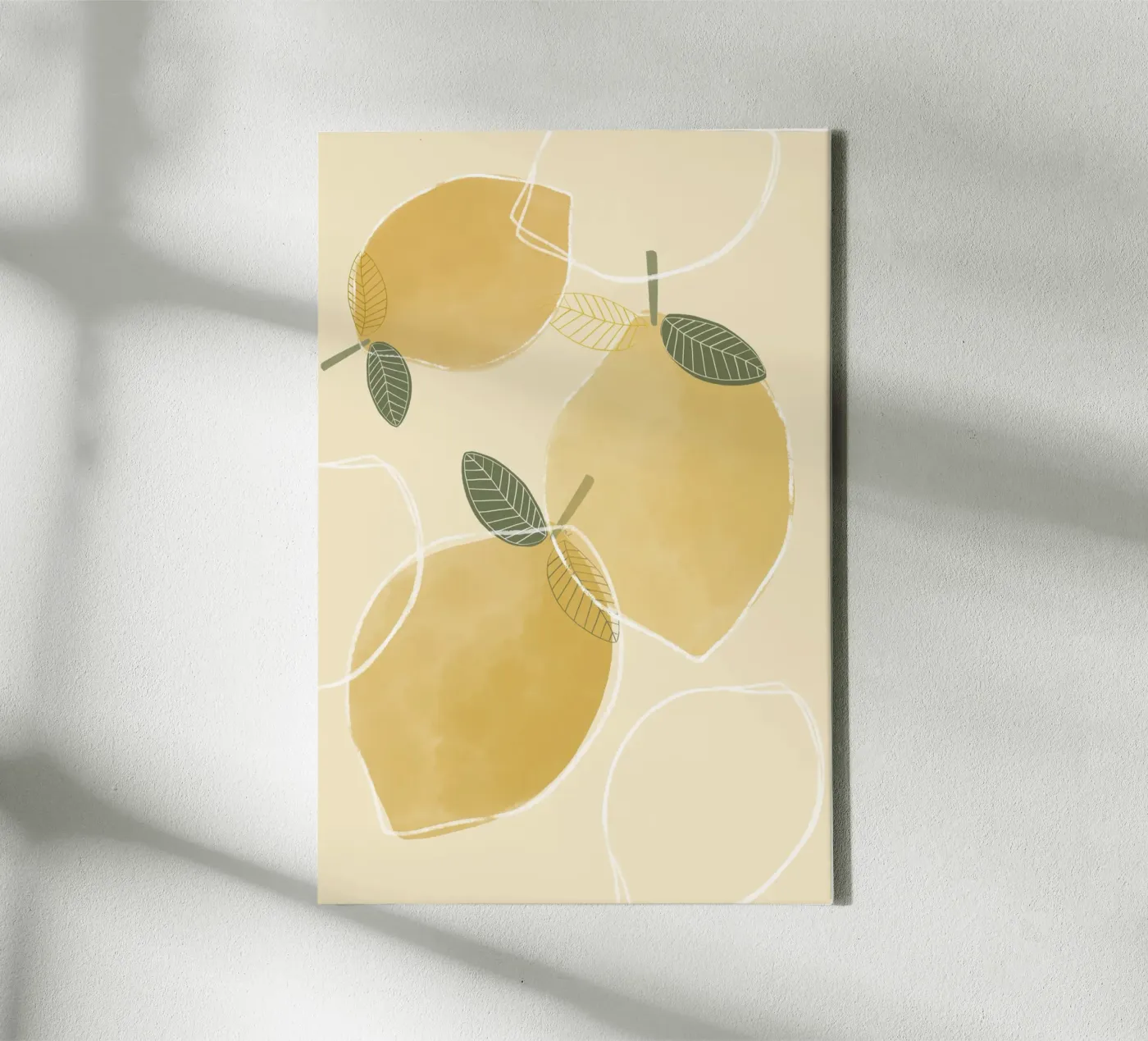 Three Spring Lemons canvas by Menina Lisboa