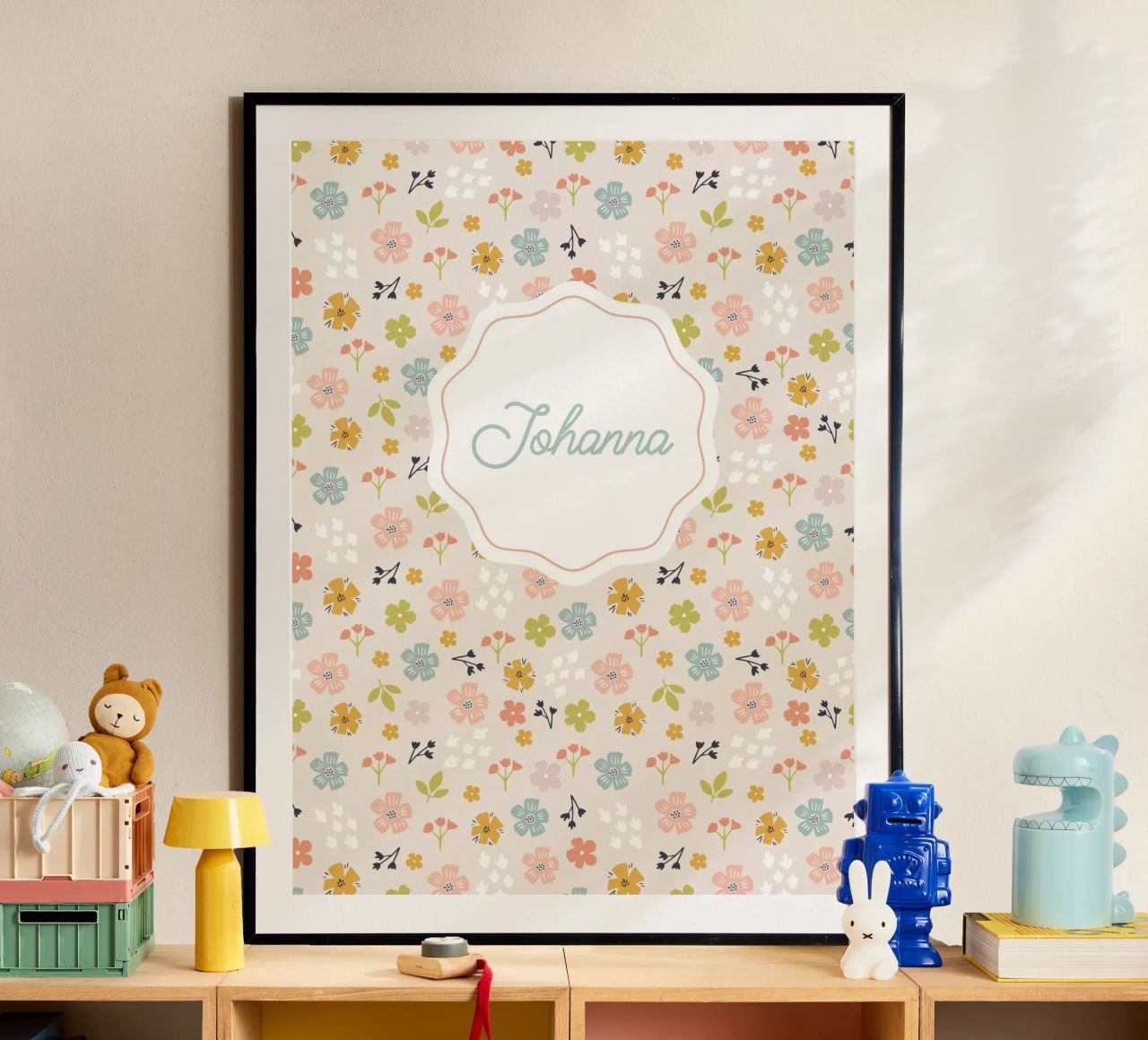 Fleurs printanières allover poster de Ohkimiko