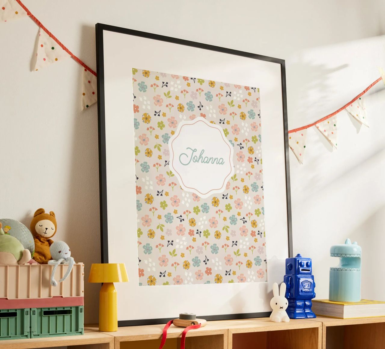 Fleurs printanières allover poster de Ohkimiko