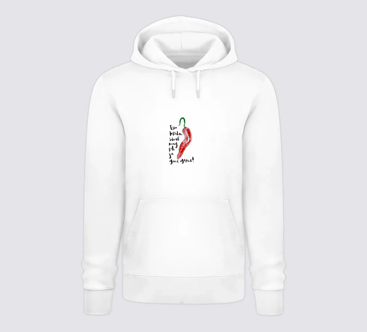 Ein bisschen scharf... felpa con cappuccio da Brushmeetspaper