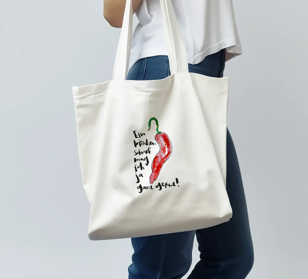 Ein bisschen scharf... borsa in juta da Brushmeetspaper