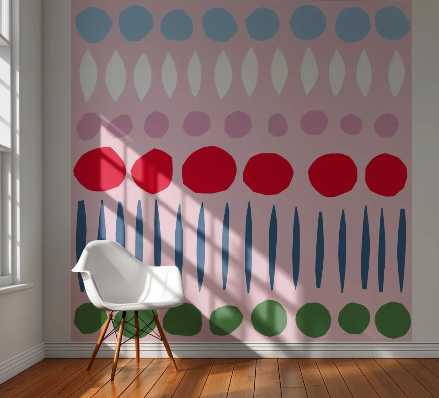 Spring Papercut Pattern fotobehang van Iris Knabenschuh Design
