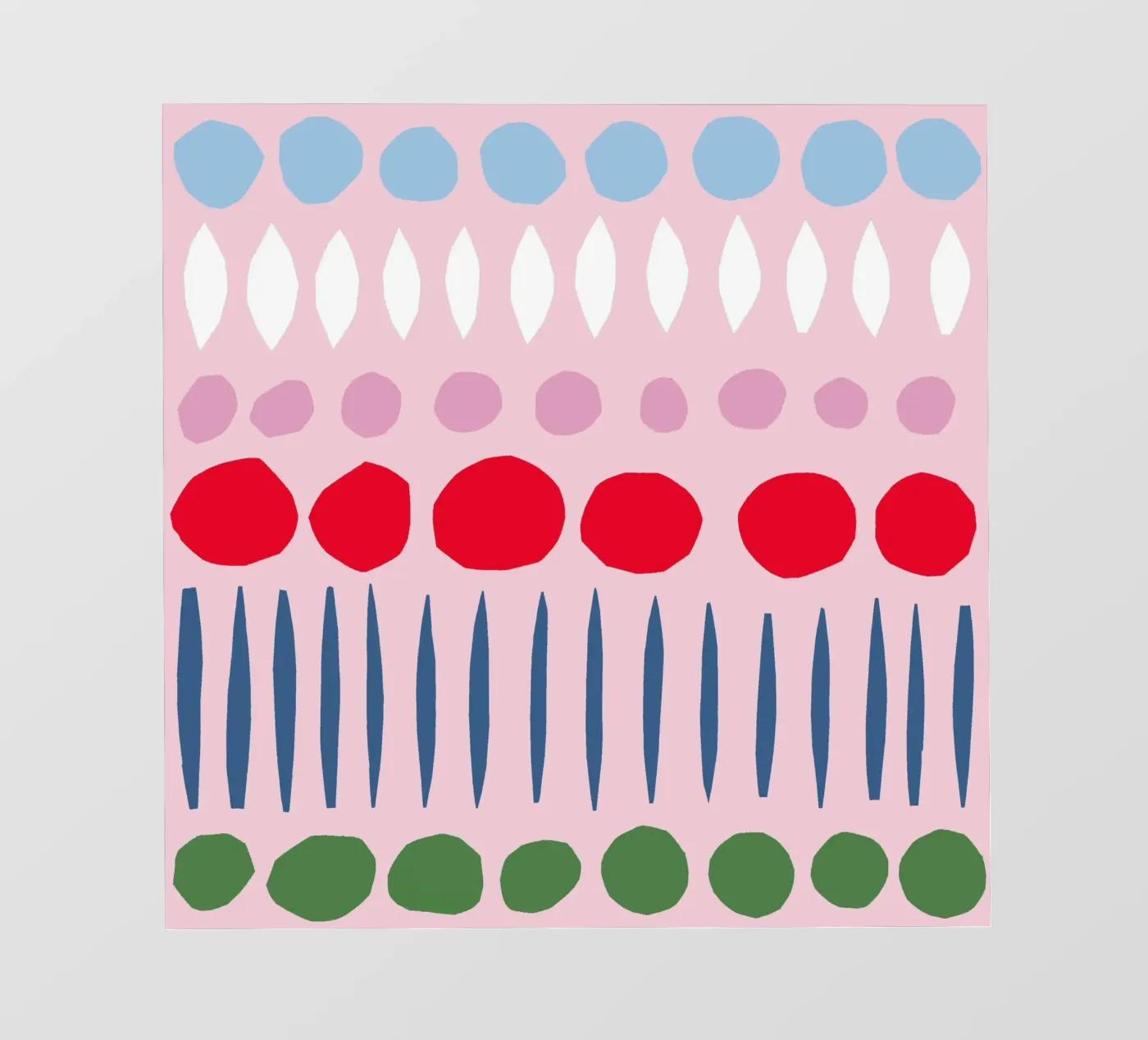 Spring Papercut Pattern fotobehang van Iris Knabenschuh Design