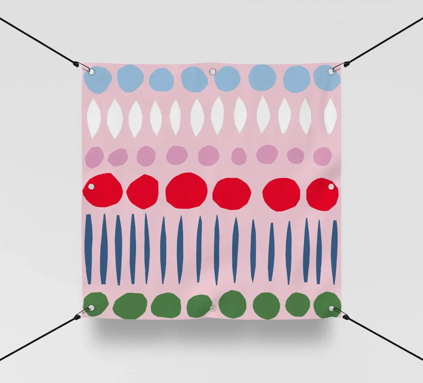 Motivo primaverile ritagliato telo in pvc da Iris Knabenschuh Design