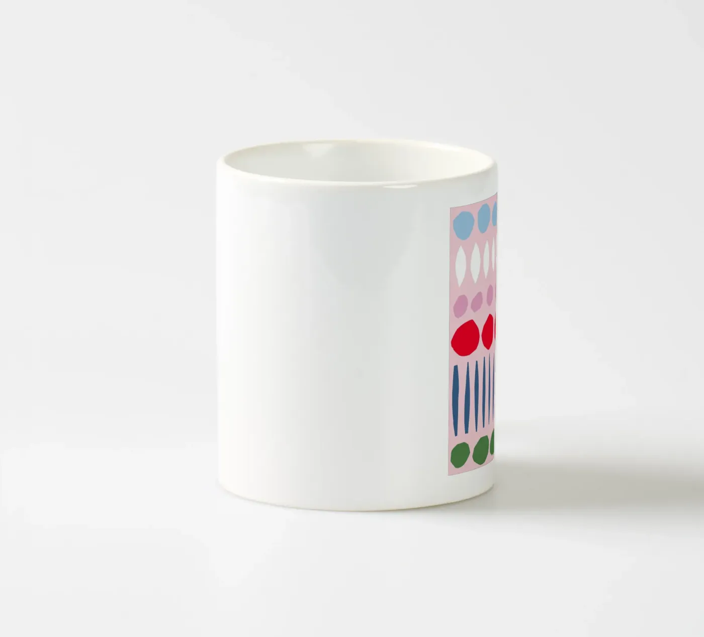 Spring Papercut Pattern ceramic mug by Iris Knabenschuh Design
