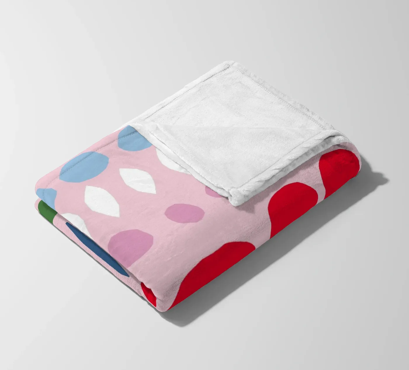 Spring Papercut Pattern fleece blanket by Iris Knabenschuh Design