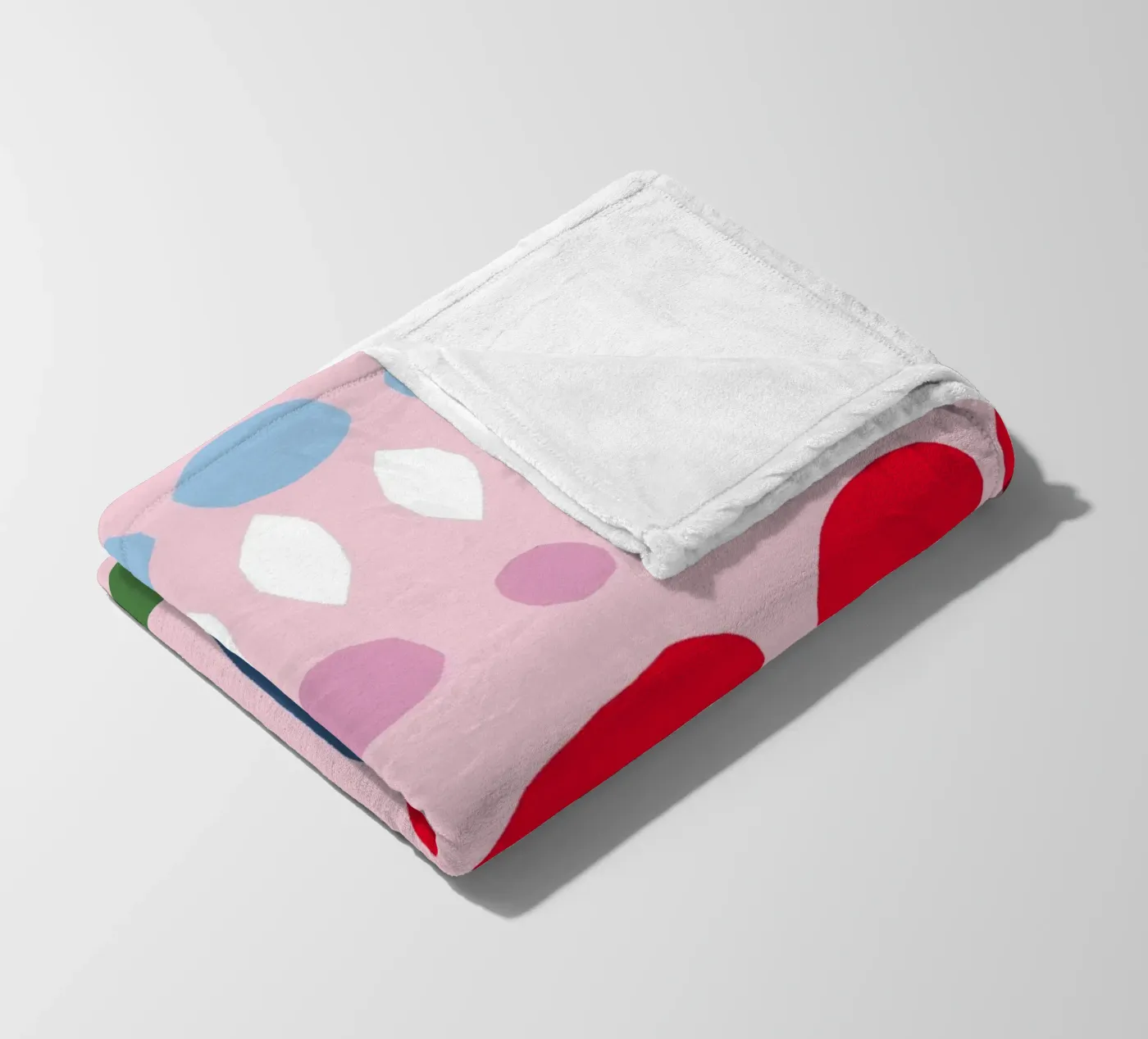 Spring Papercut Pattern fleece blanket by Iris Knabenschuh Design