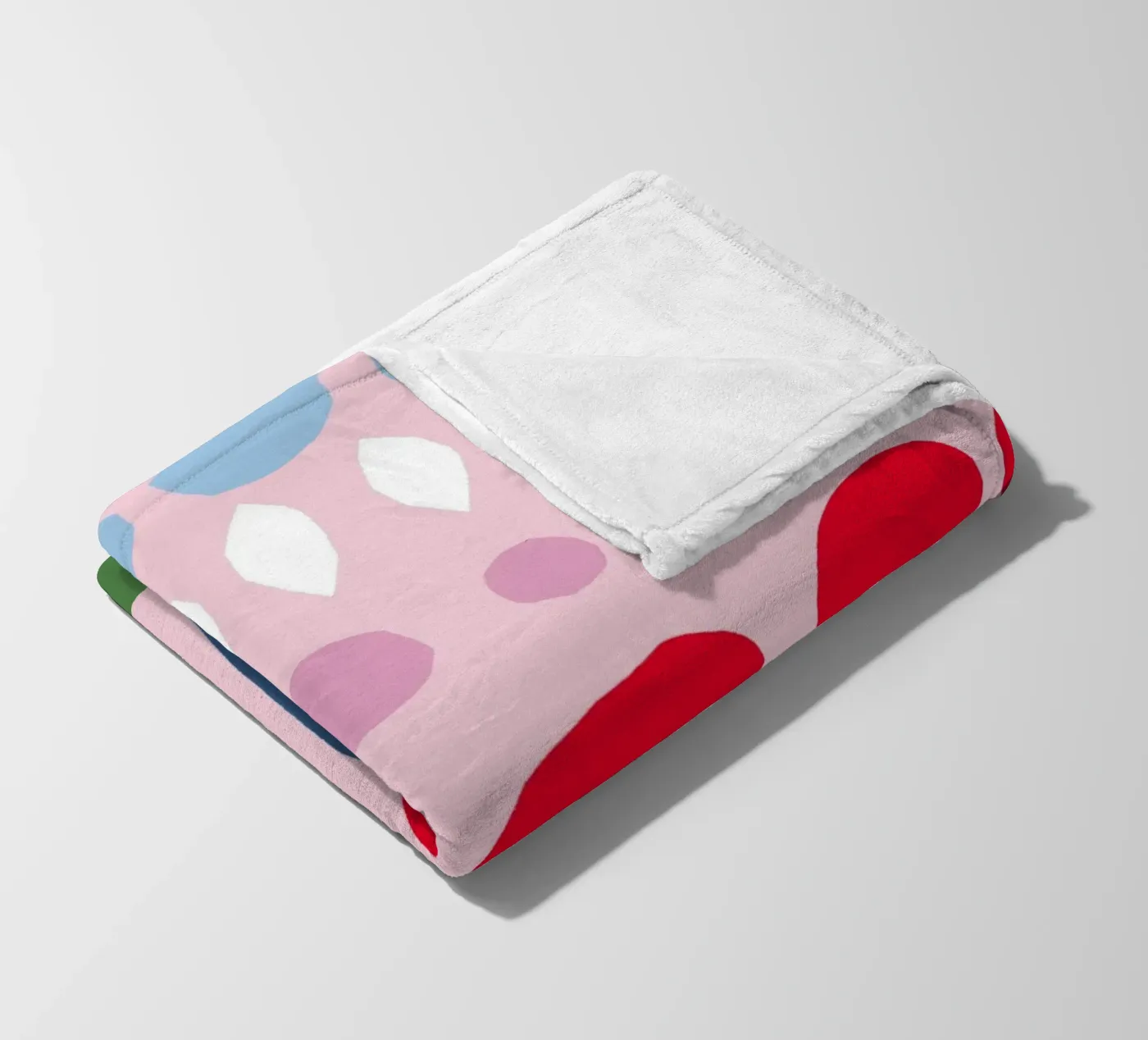 Spring Papercut Pattern fleece blanket by Iris Knabenschuh Design