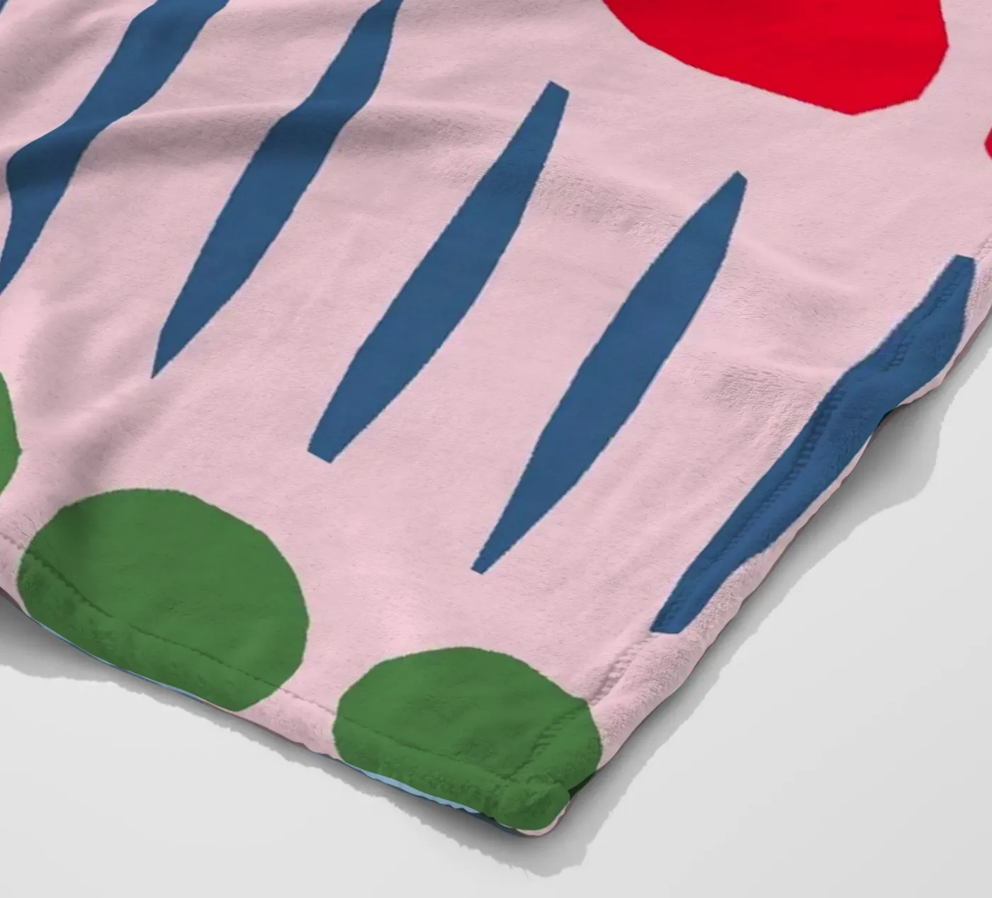 Spring Papercut Pattern fleece blanket by Iris Knabenschuh Design