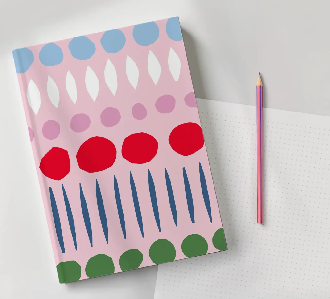 Spring Papercut Pattern notebook by Iris Knabenschuh Design