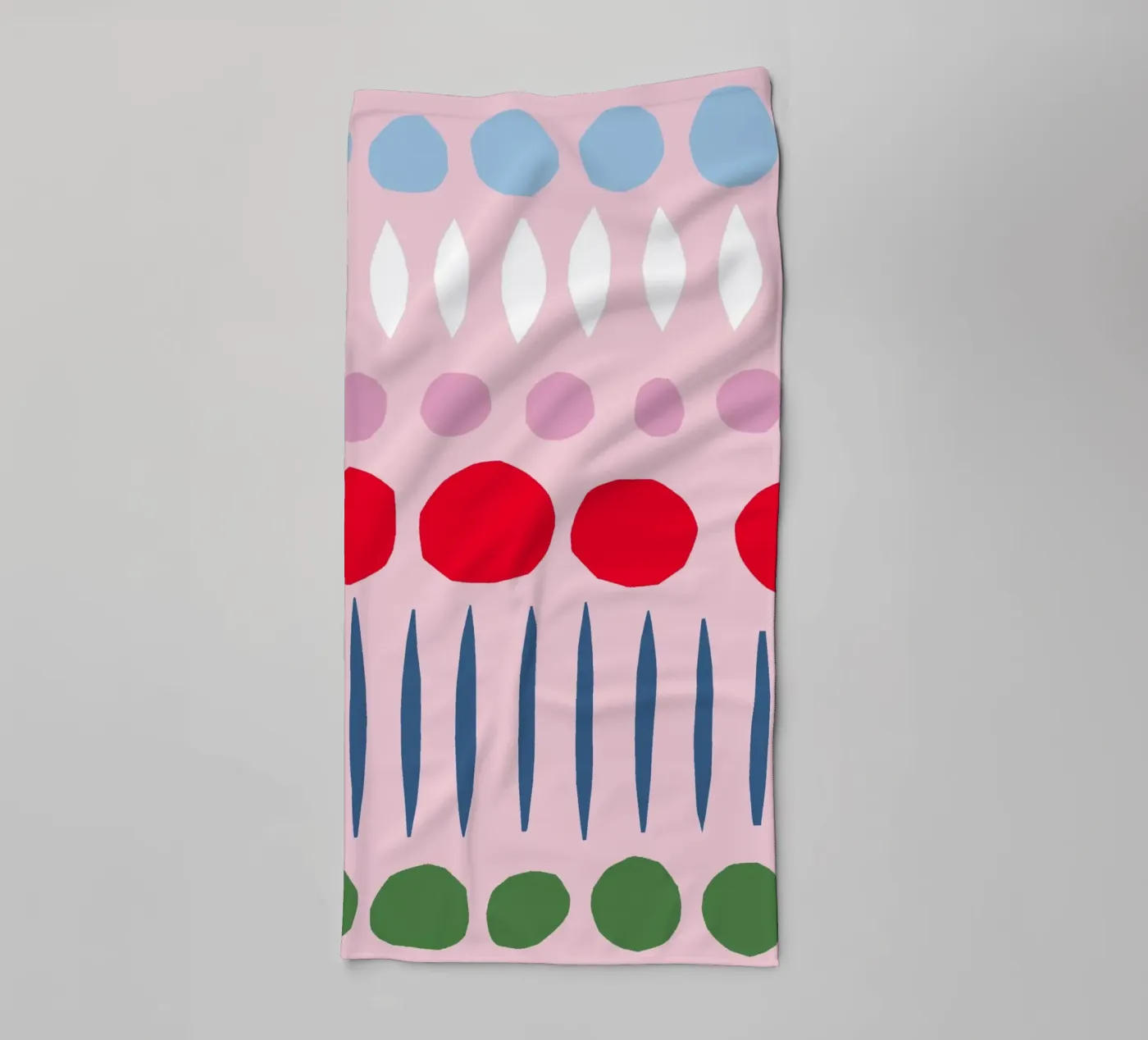 Spring Papercut Pattern badhanddoek van Iris Knabenschuh Design