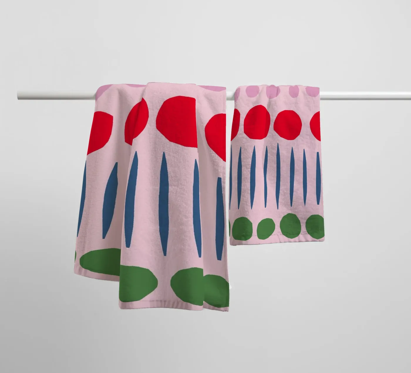 Spring Papercut Pattern badhanddoek van Iris Knabenschuh Design