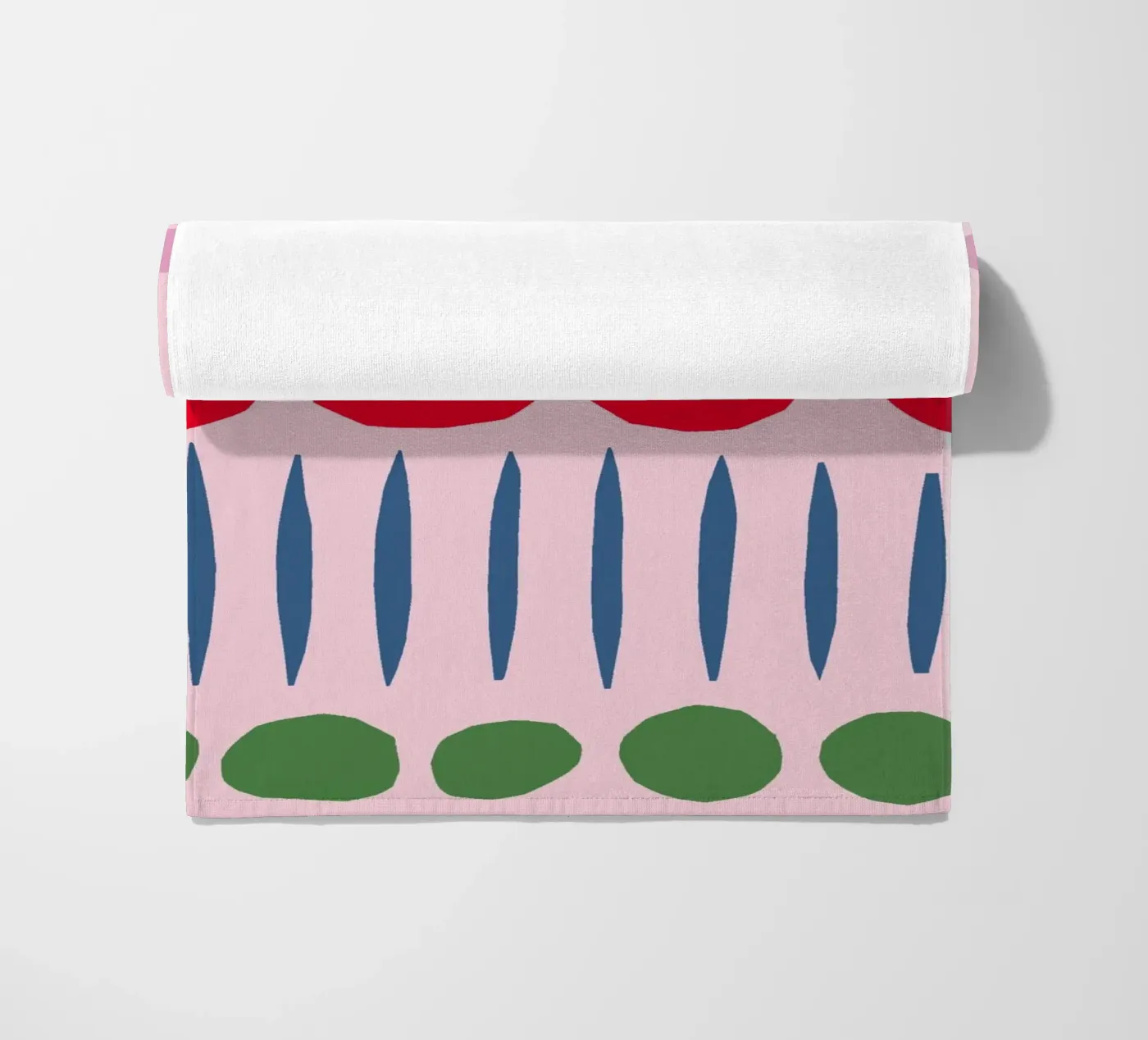 Lente-papiersnijpatroon strandhanddoek van Iris Knabenschuh Design