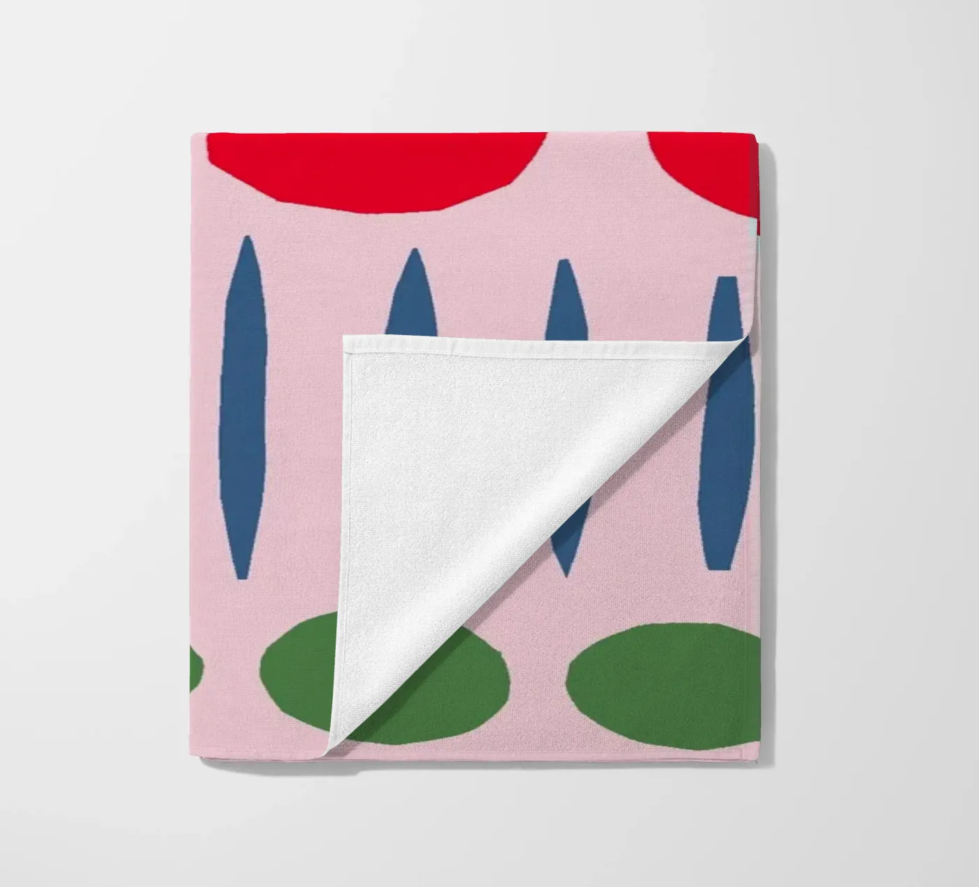 Lente-papiersnijpatroon strandhanddoek van Iris Knabenschuh Design
